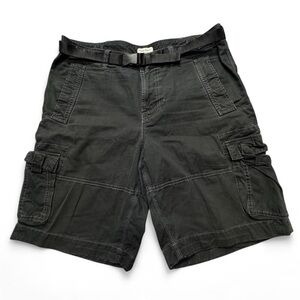 Tommy Bahama Mens Black Cargo Shorts Size 36 Island Crafted Casual Belted